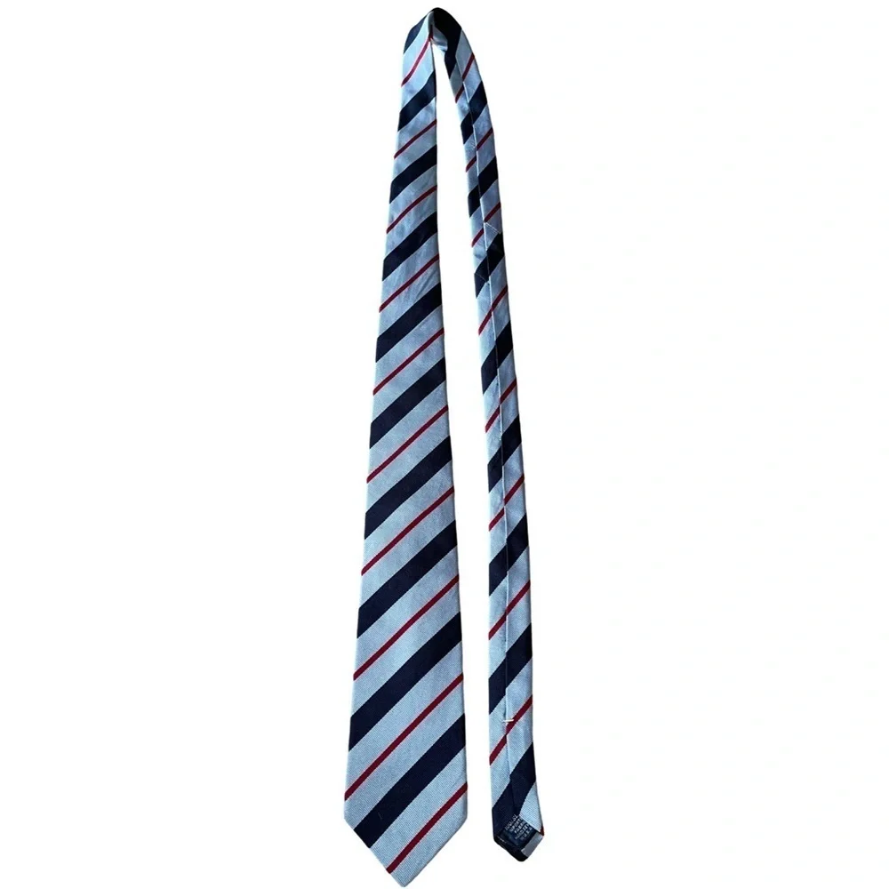 Lands’ End The Royal Flying Corp 100% Silk Striped Men's Tie